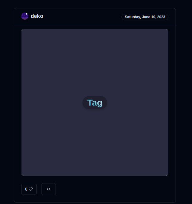 A post in the UI Crates feed